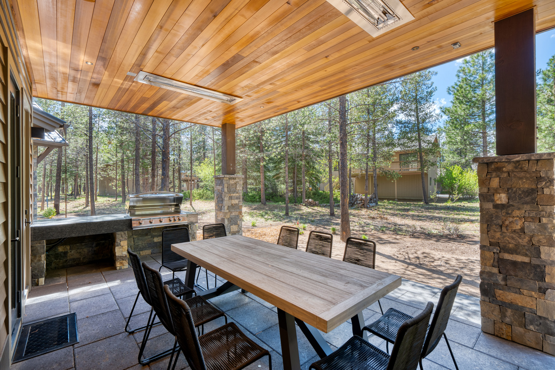 Heated patio and BBQ